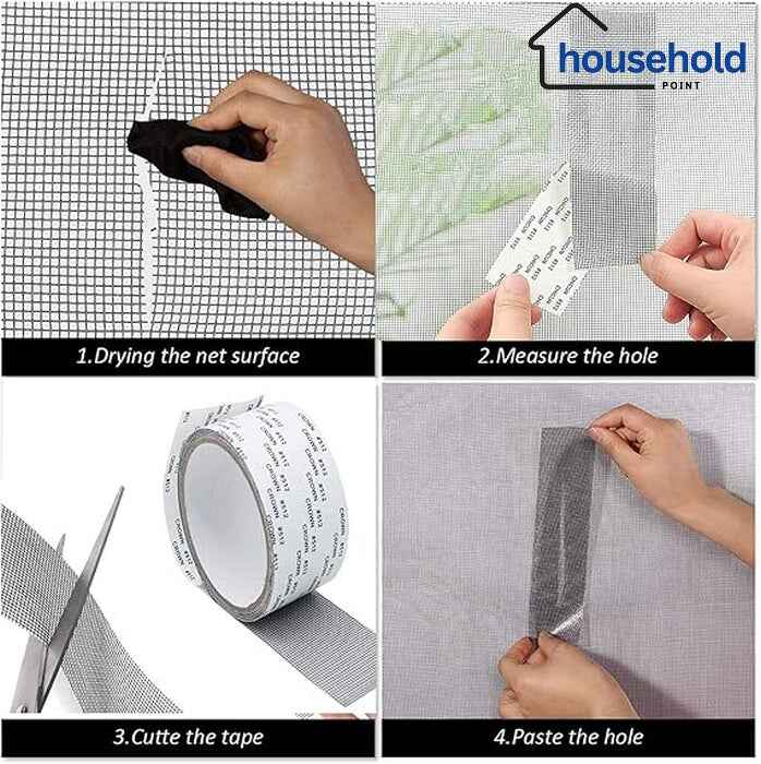 MeshMaster Pro - Invisible Window & Screen Repair Tape Rol - pakautostore