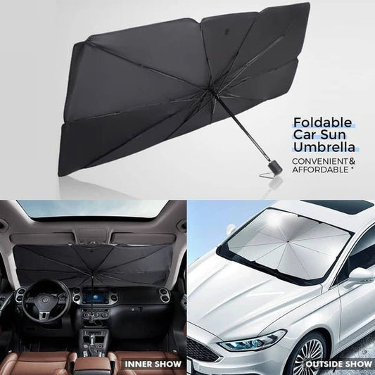 Premium Foldable Car Windshield Sunshade Umbrella - pakautostore